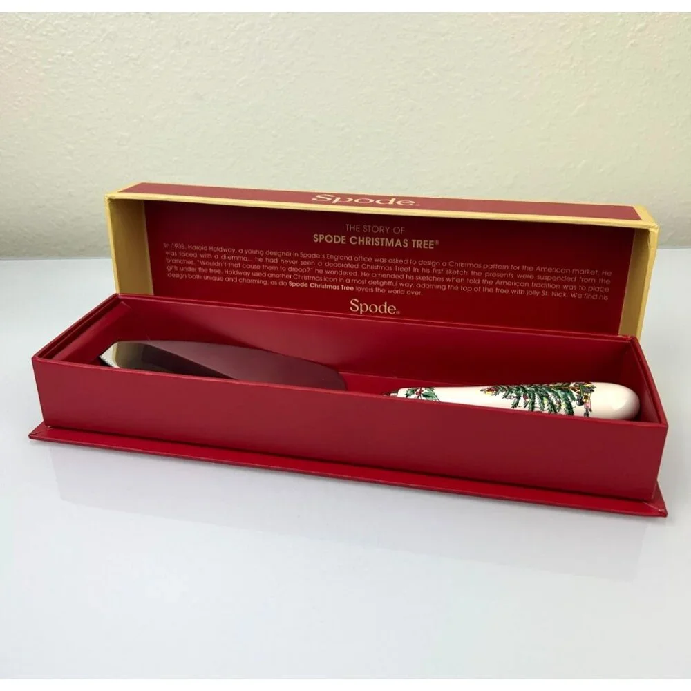Spode Christmas Tree Cake Slicer Server 10.5